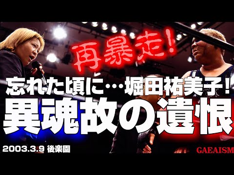 【女子プロレス GAEA】忘れた頃に…堀田祐美子、再びGAEAマット乱入！ 2003年3月4日 東京・後楽園ホール