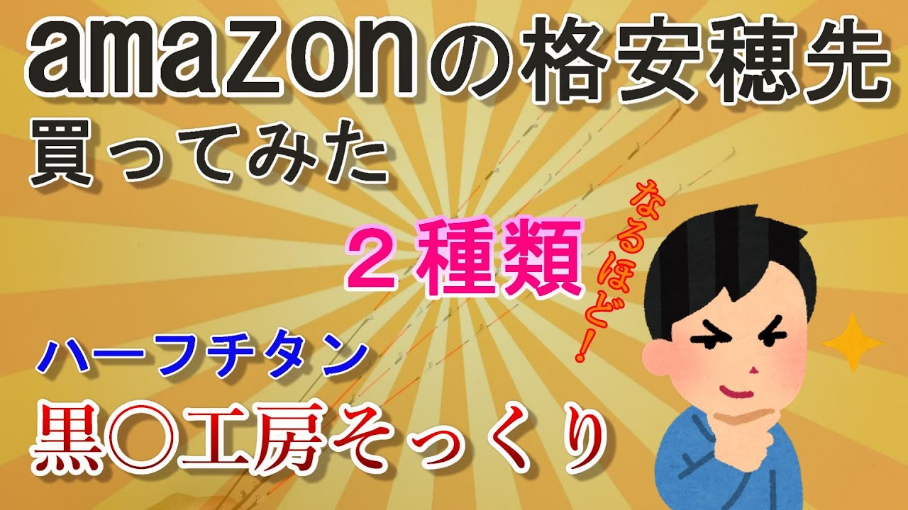 【かかり釣り】amazonで格安チタン穂先【レビュー】