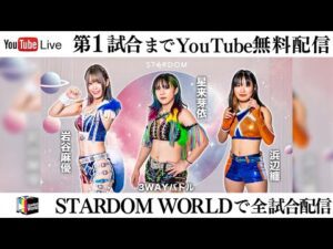 【第1試合まで無料配信】1・19『NEW YEAR STARS 2025 in OSAKA ～Day2～』大阪・エディオンアリーナ大阪 第２競技場　※スターダムワールドで全試合配信！
