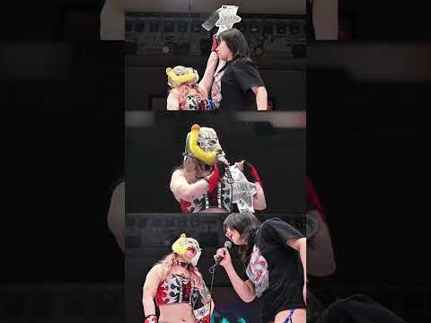🎥【身長差31センチ差!】HANAKOが王者スターライト・キッドを煽る🔥 #スターダム #stardom #prowrestling