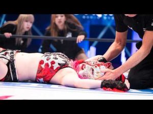 【スターダム】スターライト・キッドが小波の顔面蹴りで動けずKO！中野たむ＆スターライト・キッド vs 上谷沙弥＆小波 試合ハイライト！-3.8横浜武道館大会-【STARDOM】