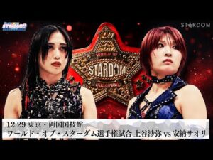 【プレミア公開】12.29両国 赤いベルト ワールド戦 上谷沙弥vs安納サオリ『We are STARDOM!!』#320【STARDOM】